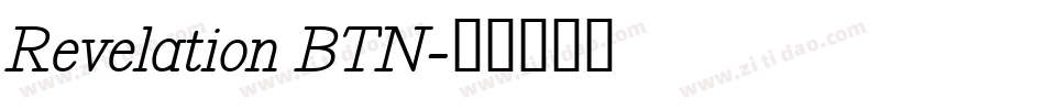 Revelation BTN字体转换